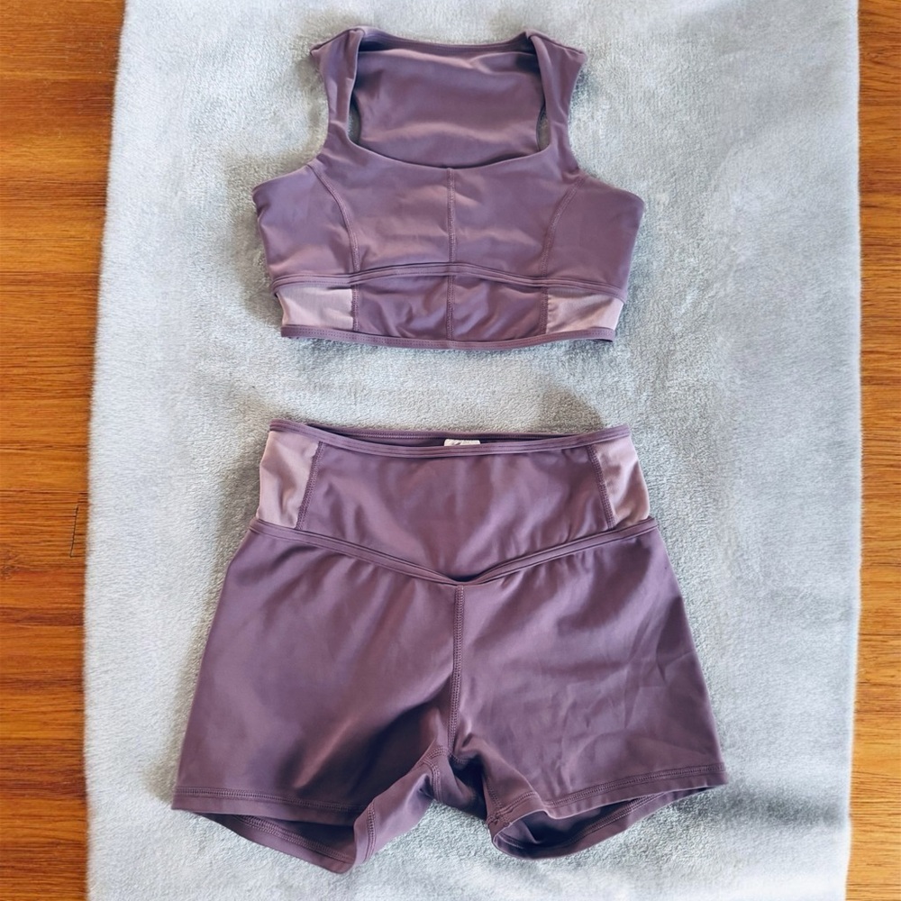XSA Honeyxut Athletic Sports Bra and High-Waist Short Set